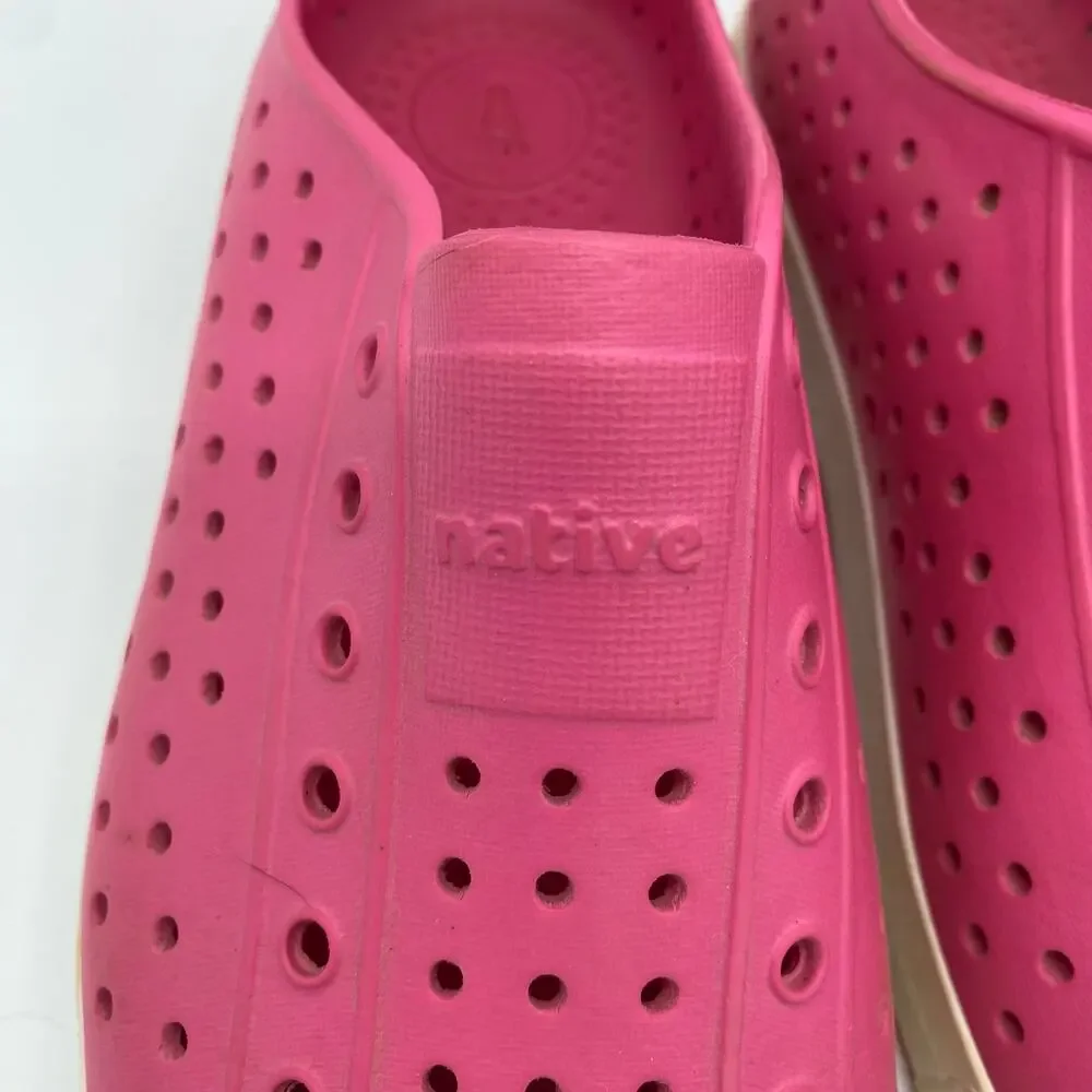 Native Girls' size J6 Pink Jefferson Slip-On Sneaker Shoe Outdoor Gorpcore